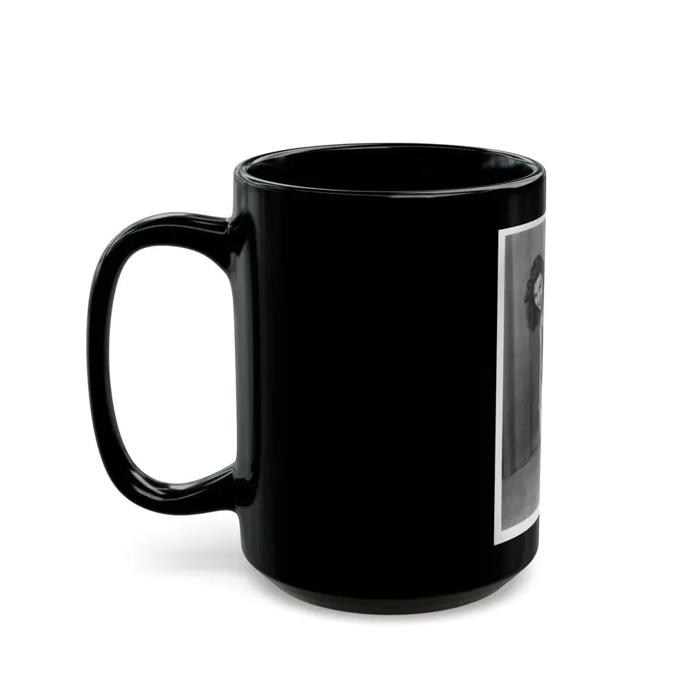 Elaine Stewart #165 - Negative Struck B&W 8x10 50's Era Full Body 1 Piece Swimsuit Cheesecake HQ Photo (Vintage Female Icon) Black Coffee Mug - Go Mug Yourself