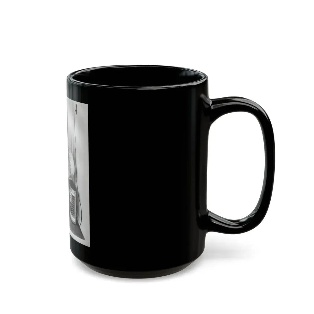 Elaine Stewart #165 - Negative Struck B&W 8x10 50's Era Full Body 1 Piece Swimsuit Cheesecake HQ Photo (Vintage Female Icon) Black Coffee Mug - Go Mug Yourself