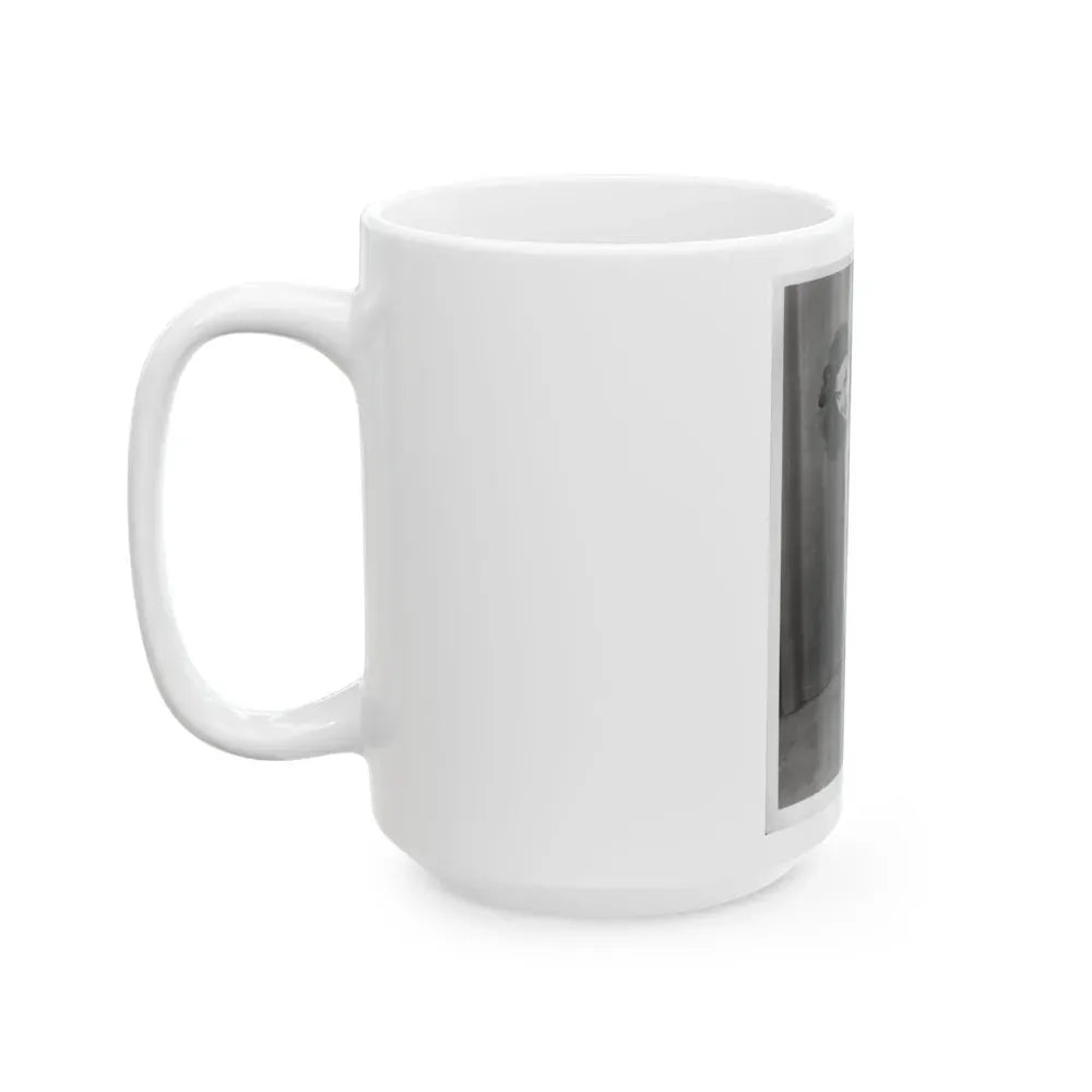 Elaine Stewart #165 - Negative Struck B&W 8x10 50's Era Full Body 1 Piece Swimsuit Cheesecake HQ Photo (Vintage Female Icon) White Coffee Mug - Go Mug Yourself