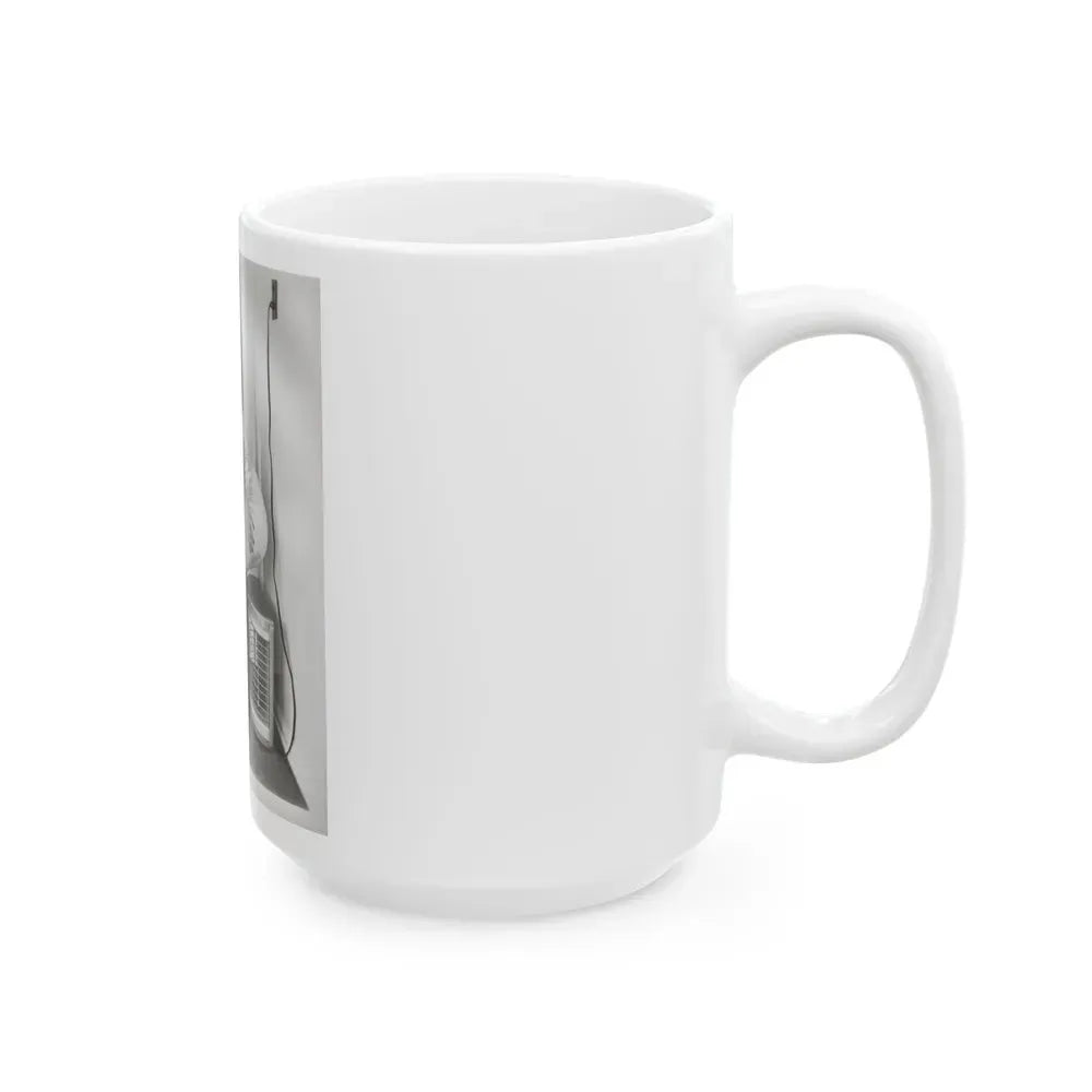 Elaine Stewart #165 - Negative Struck B&W 8x10 50's Era Full Body 1 Piece Swimsuit Cheesecake HQ Photo (Vintage Female Icon) White Coffee Mug - Go Mug Yourself