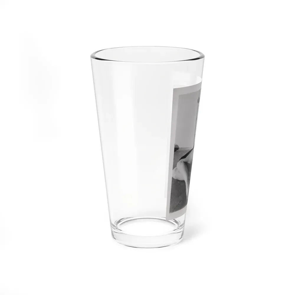 Elaine Stewart #166 - Negative Struck B&W 8x10 50's Era Full Body 1 Piece Swimsuit Cheesecake HQ Photo (Vintage Female Icon) Pint Glass 16oz - Go Mug Yourself