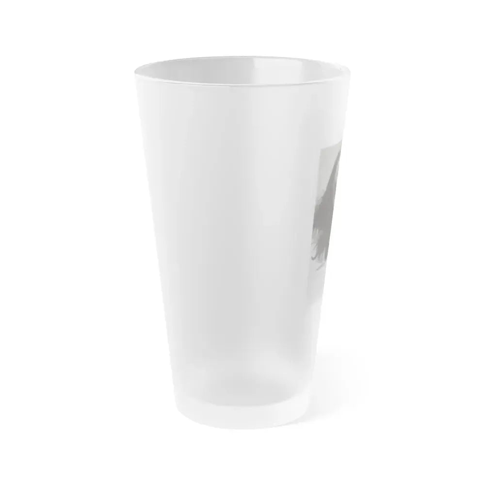 Elaine Stewart #167 - Negative Struck B&W 8x10 50's Head & Upper Body Body 1 Piece Swimsuit Cheesecake HQ Photo (Vintage Female Icon) Frosted Pint Glass 16oz - Go Mug Yourself