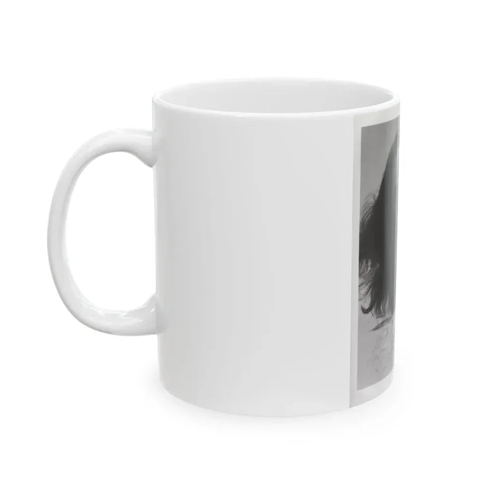 Elaine Stewart #167 - Negative Struck B&W 8x10 50's Head & Upper Body Body 1 Piece Swimsuit Cheesecake HQ Photo (Vintage Female Icon) White Coffee Mug - Go Mug Yourself