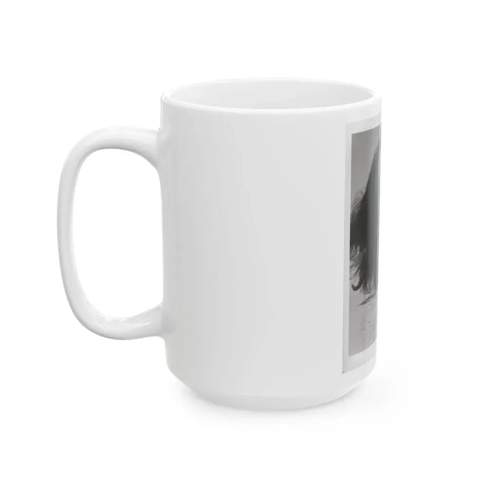 Elaine Stewart #167 - Negative Struck B&W 8x10 50's Head & Upper Body Body 1 Piece Swimsuit Cheesecake HQ Photo (Vintage Female Icon) White Coffee Mug - Go Mug Yourself