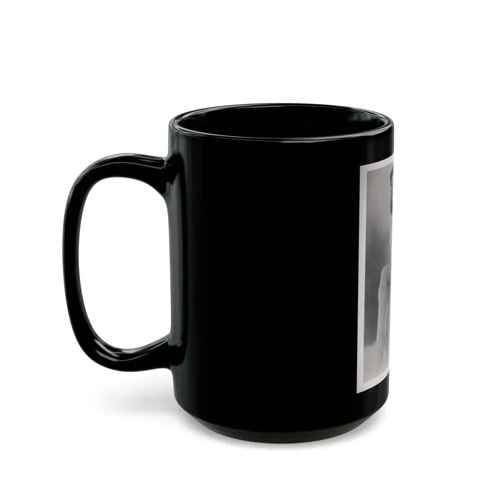 Elaine Stewart #168 - Negative Struck B&W 8x10 50's Era Full Body Glamour Dress HQ Photo (Vintage Female Icon) Black Coffee Mug - Go Mug Yourself