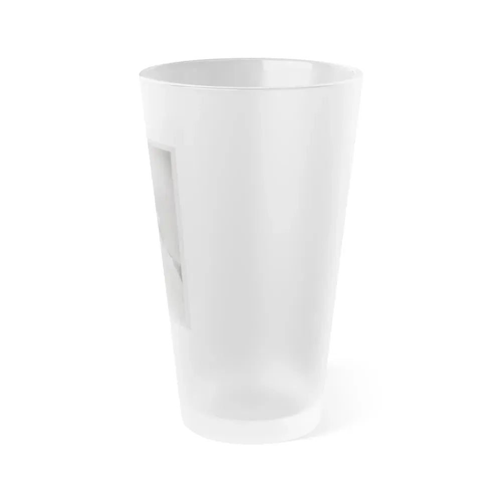 Elaine Stewart #168 - Negative Struck B&W 8x10 50's Era Full Body Glamour Dress HQ Photo (Vintage Female Icon) Frosted Pint Glass 16oz - Go Mug Yourself