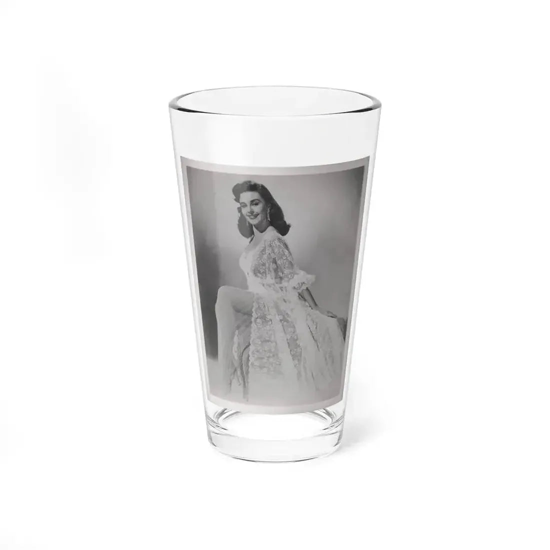 Elaine Stewart #168 - Negative Struck B&W 8x10 50's Era Full Body Glamour Dress HQ Photo (Vintage Female Icon) Pint Glass 16oz 16oz - Go Mug Yourself