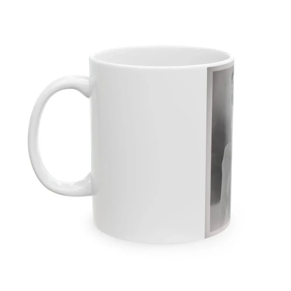 Elaine Stewart #168 - Negative Struck B&W 8x10 50's Era Full Body Glamour Dress HQ Photo (Vintage Female Icon) White Coffee Mug - Go Mug Yourself