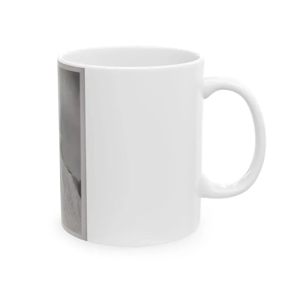 Elaine Stewart #168 - Negative Struck B&W 8x10 50's Era Full Body Glamour Dress HQ Photo (Vintage Female Icon) White Coffee Mug - Go Mug Yourself