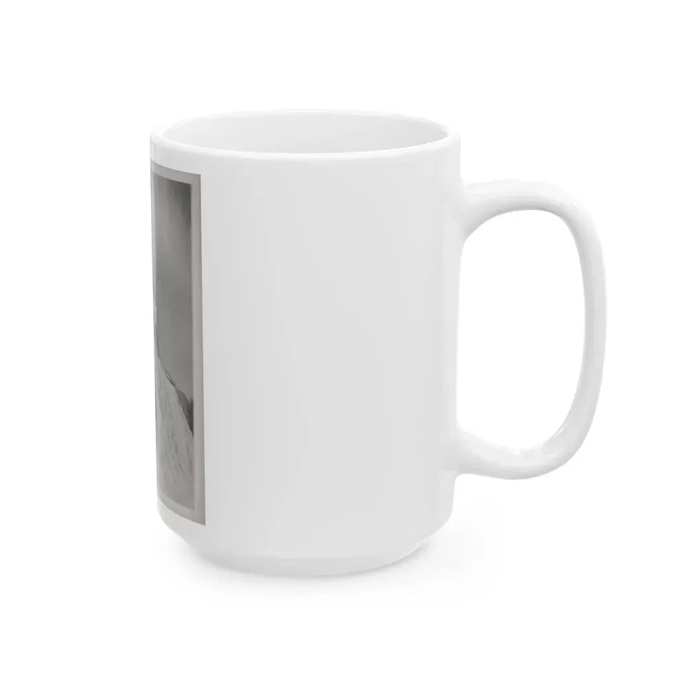 Elaine Stewart #168 - Negative Struck B&W 8x10 50's Era Full Body Glamour Dress HQ Photo (Vintage Female Icon) White Coffee Mug - Go Mug Yourself