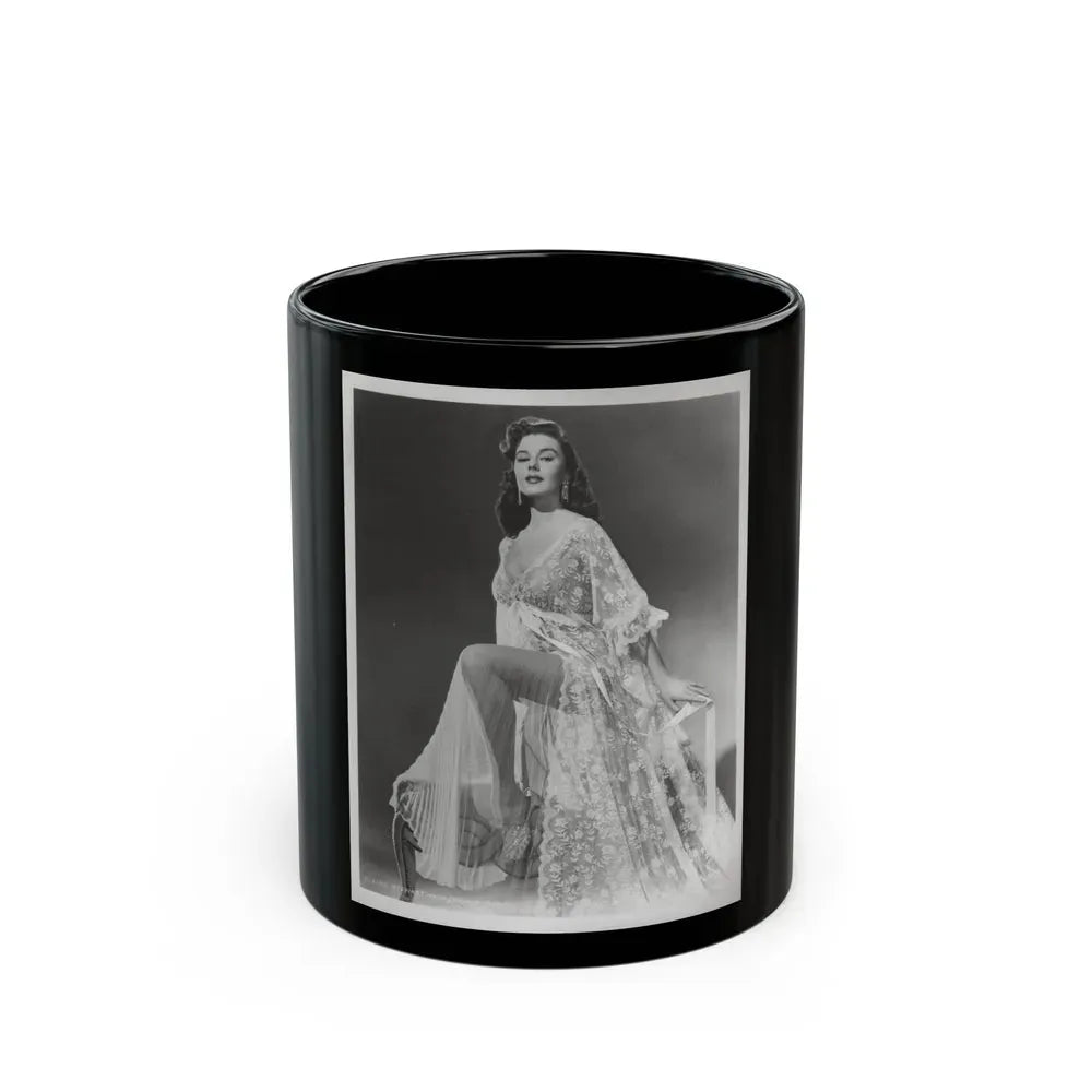 Elaine Stewart #169 - Negative Struck B&W 8x10 50's Era Full Body Glamour Dress HQ Photo (Vintage Female Icon) Black Coffee Mug 11oz - Go Mug Yourself