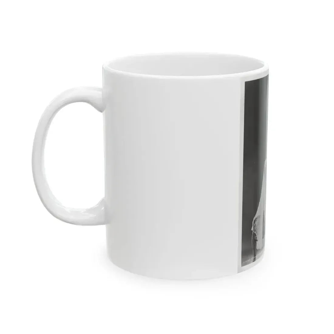 Elaine Stewart #169 - Negative Struck B&W 8x10 50's Era Full Body Glamour Dress HQ Photo (Vintage Female Icon) White Coffee Mug - Go Mug Yourself