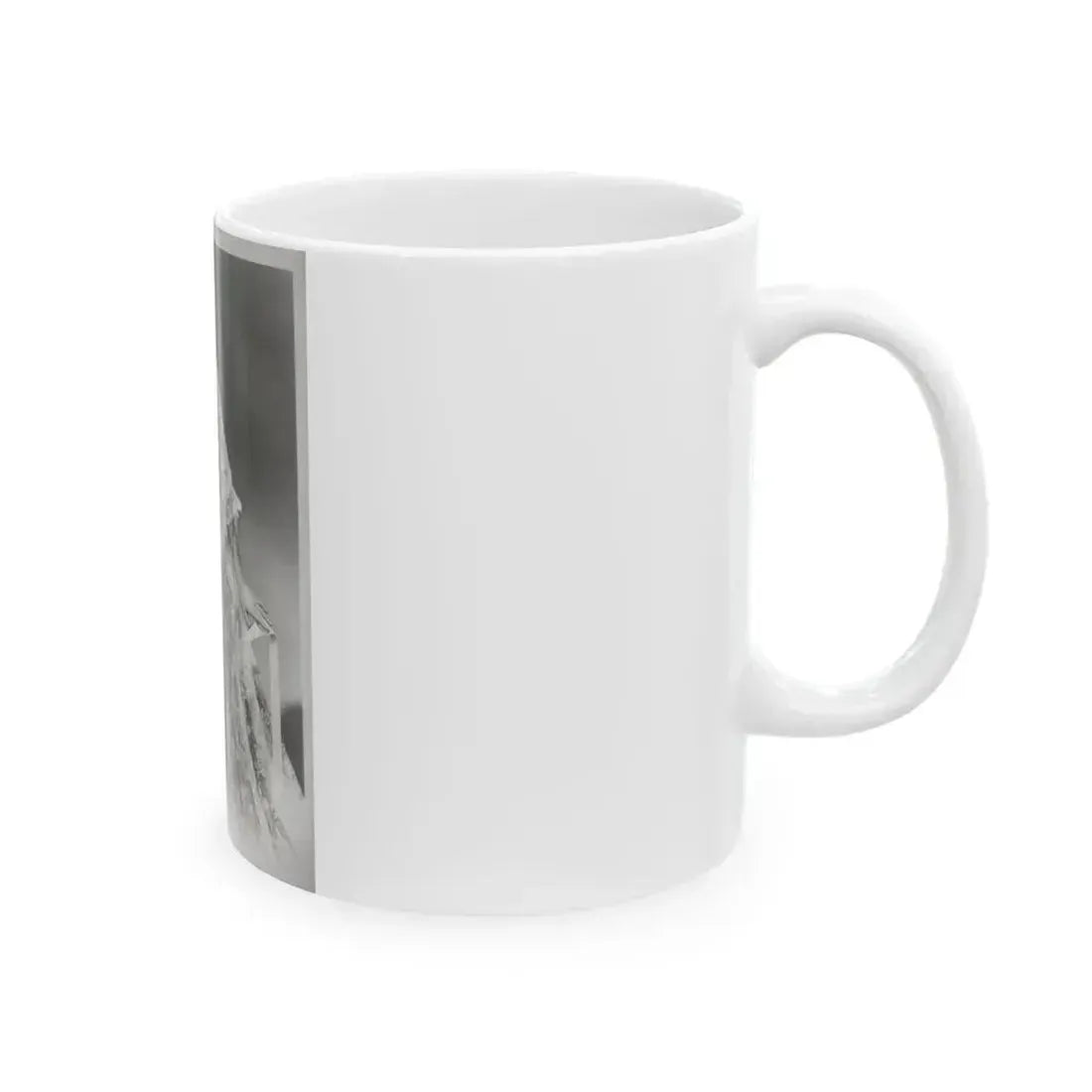 Elaine Stewart #169 - Negative Struck B&W 8x10 50's Era Full Body Glamour Dress HQ Photo (Vintage Female Icon) White Coffee Mug - Go Mug Yourself