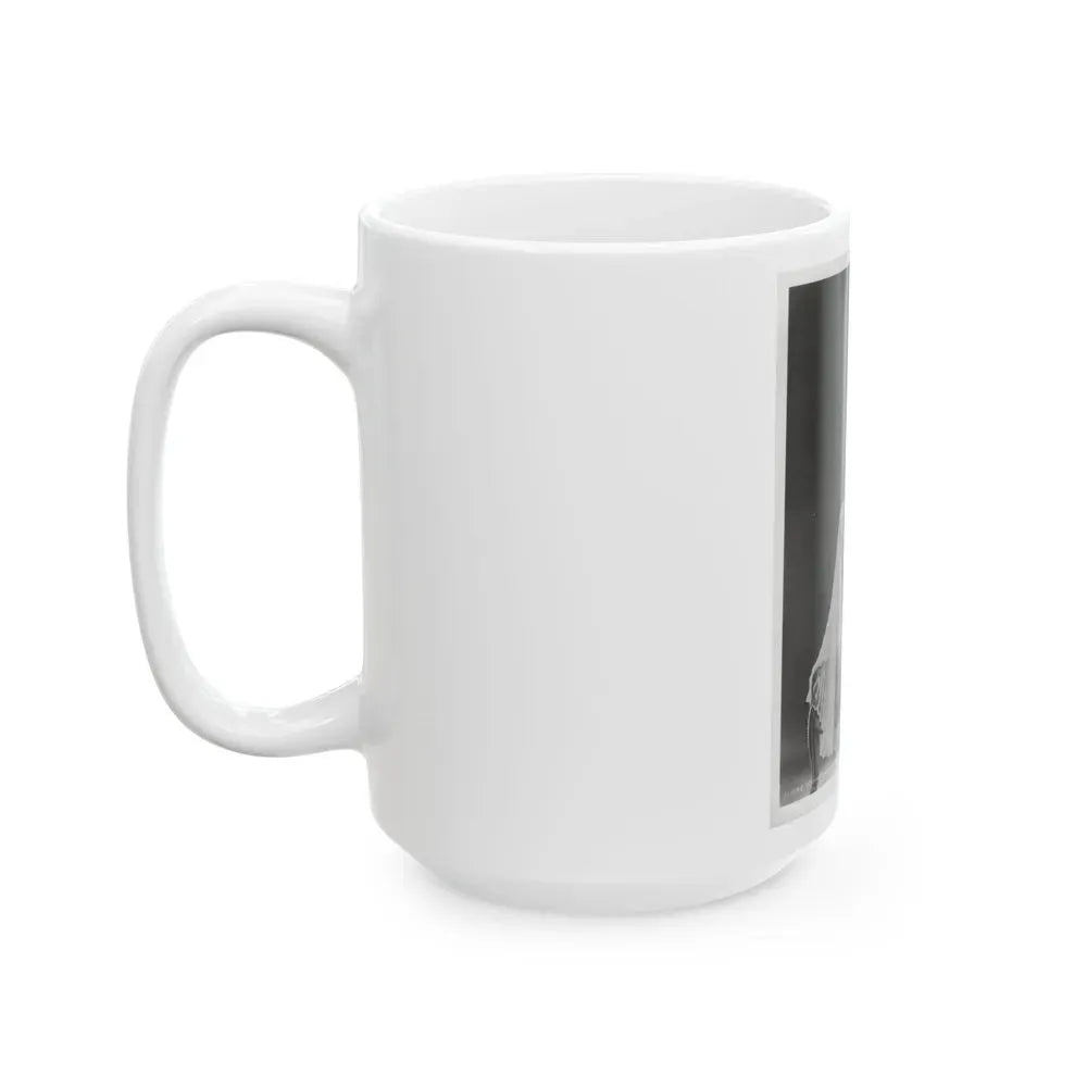 Elaine Stewart #169 - Negative Struck B&W 8x10 50's Era Full Body Glamour Dress HQ Photo (Vintage Female Icon) White Coffee Mug - Go Mug Yourself