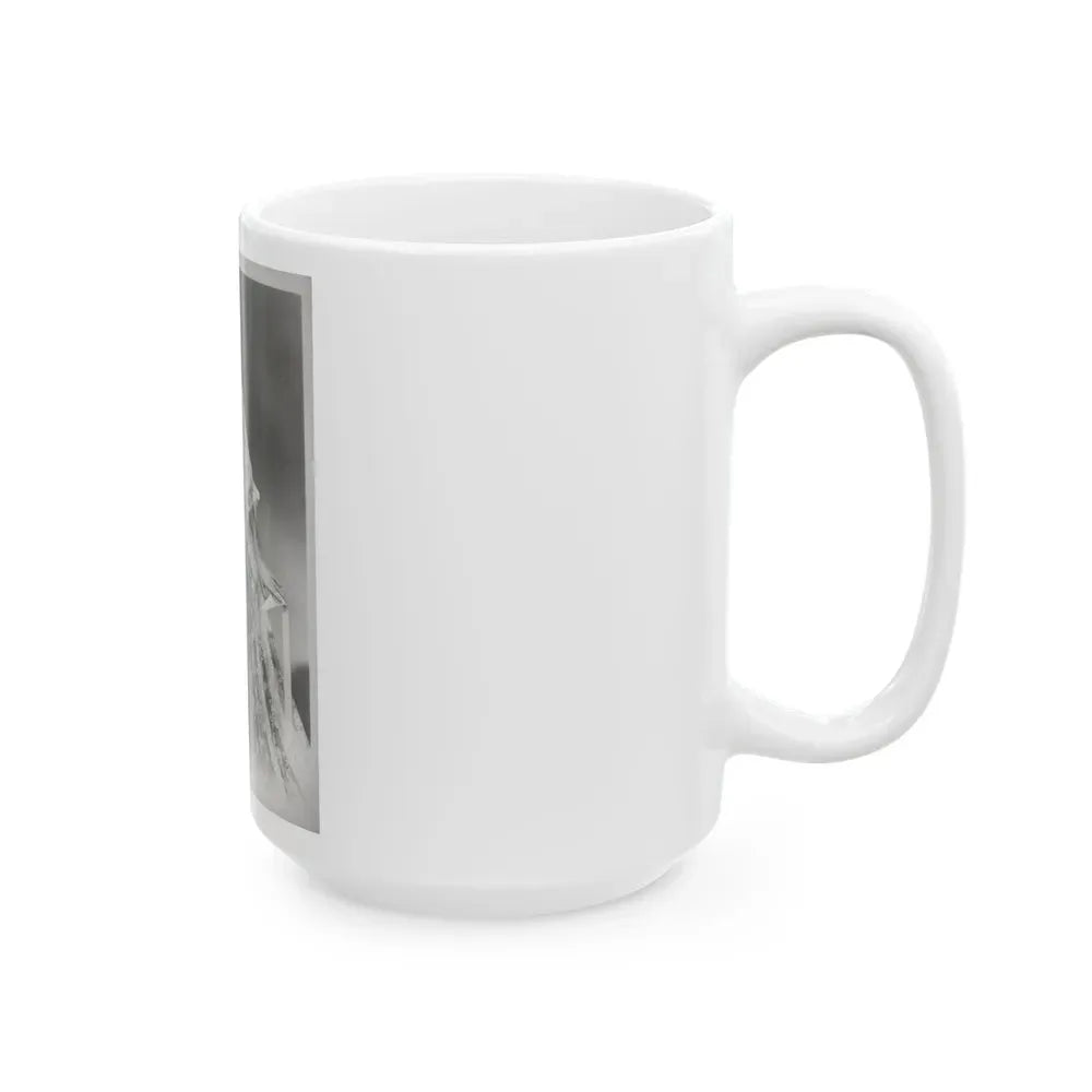 Elaine Stewart #169 - Negative Struck B&W 8x10 50's Era Full Body Glamour Dress HQ Photo (Vintage Female Icon) White Coffee Mug - Go Mug Yourself
