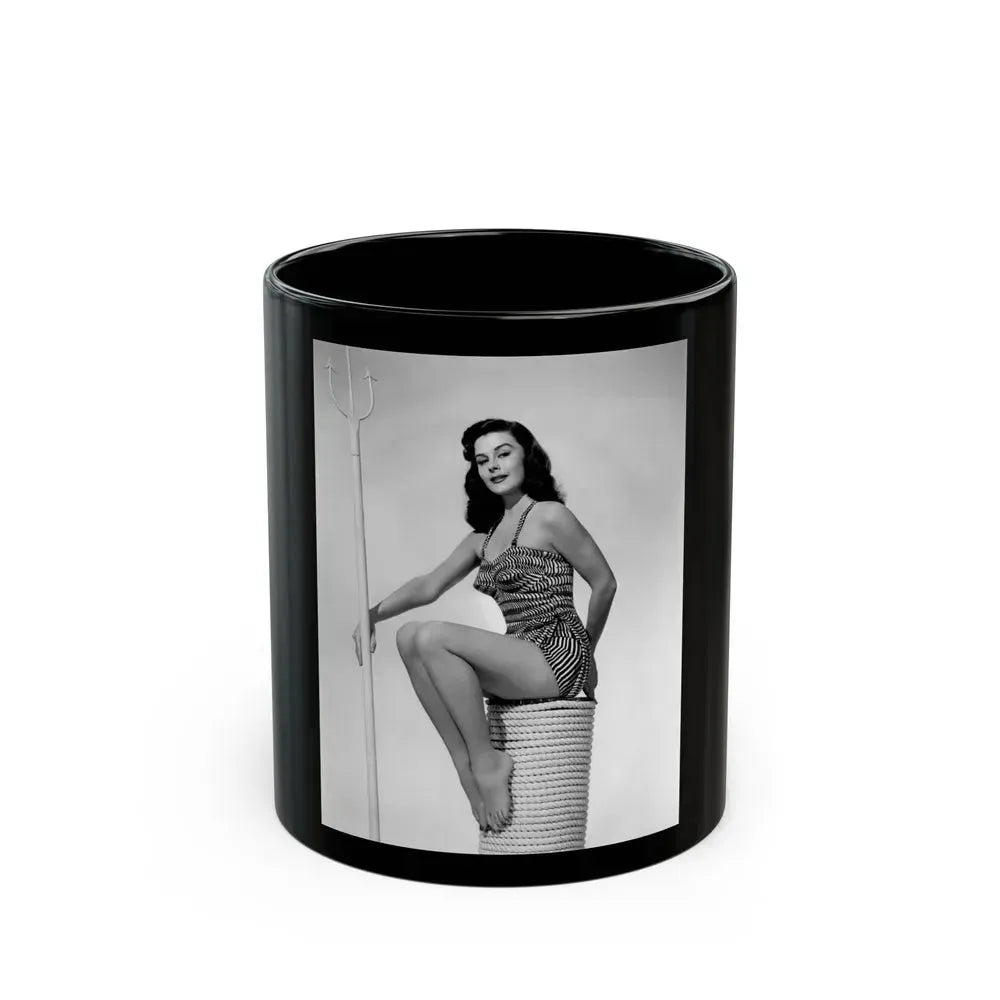 Elaine Stewart #32 (Vintage Female Icon) Black Coffee Mug 11oz - Go Mug Yourself