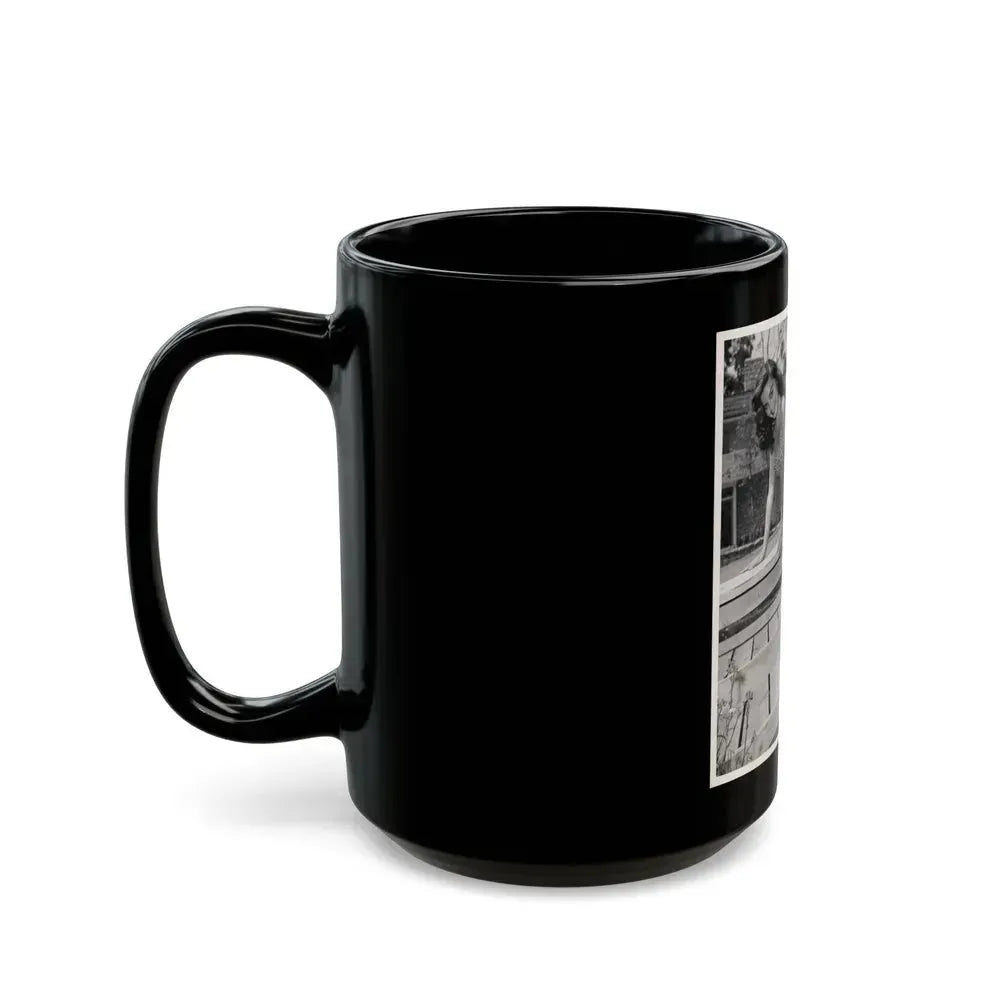 Elaine Stewart #65 (Vintage Female Icon) Black Coffee Mug - Go Mug Yourself