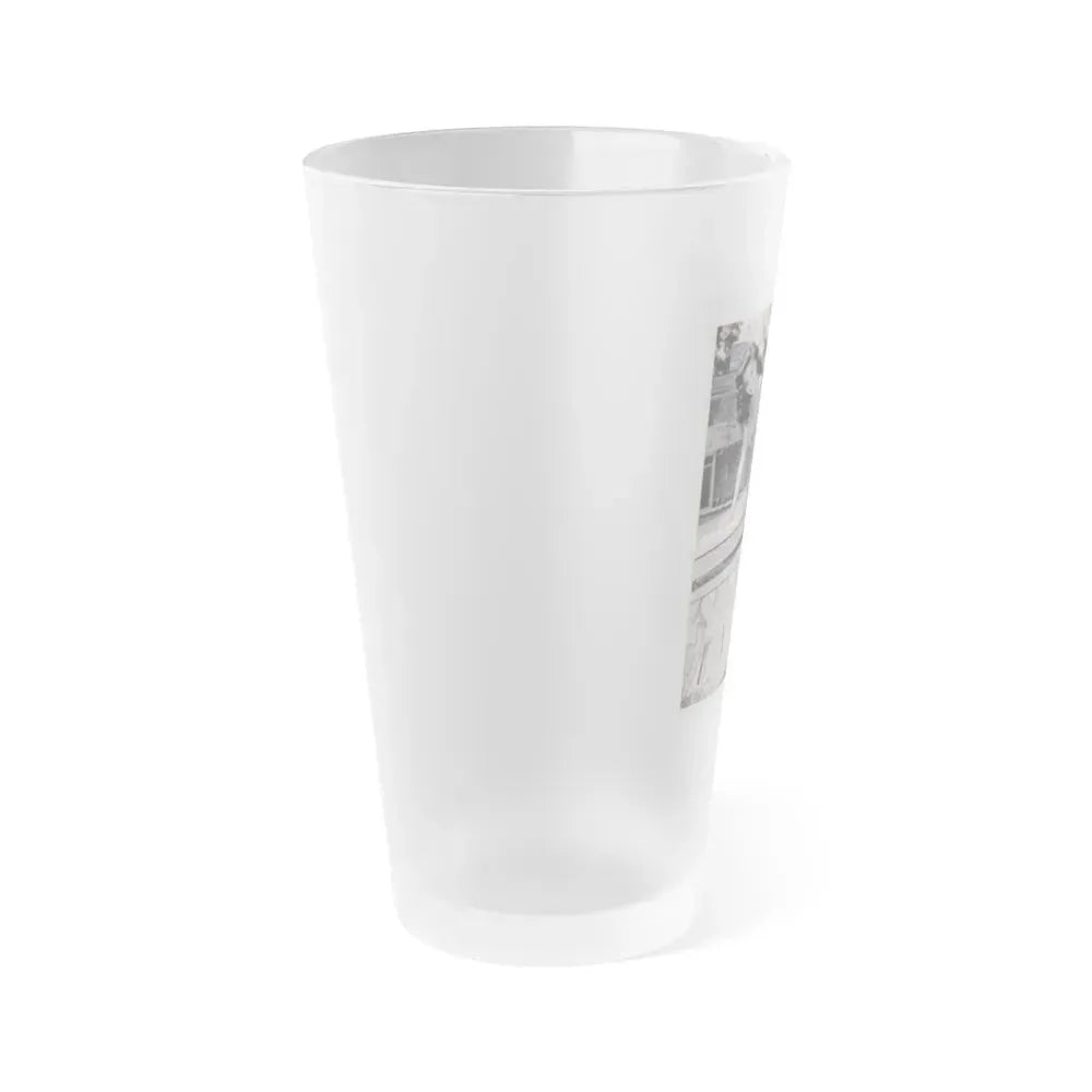 Elaine Stewart #65 (Vintage Female Icon) Frosted Pint Glass 16oz - Go Mug Yourself