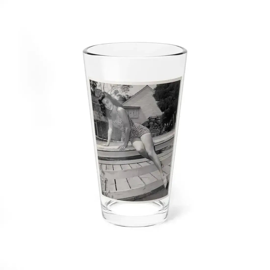 Elaine Stewart #65 (Vintage Female Icon) Pint Glass 16oz 16oz - Go Mug Yourself