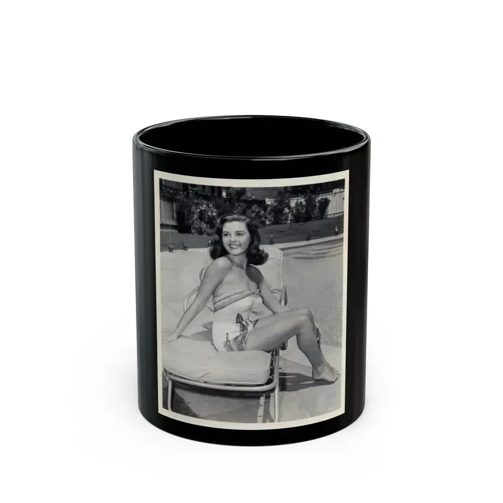 Elaine Stewart #73 (Vintage Female Icon) Black Coffee Mug 11oz - Go Mug Yourself