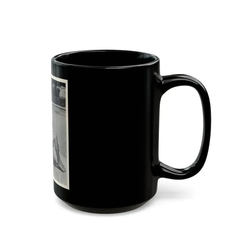 Elaine Stewart #73 (Vintage Female Icon) Black Coffee Mug - Go Mug Yourself