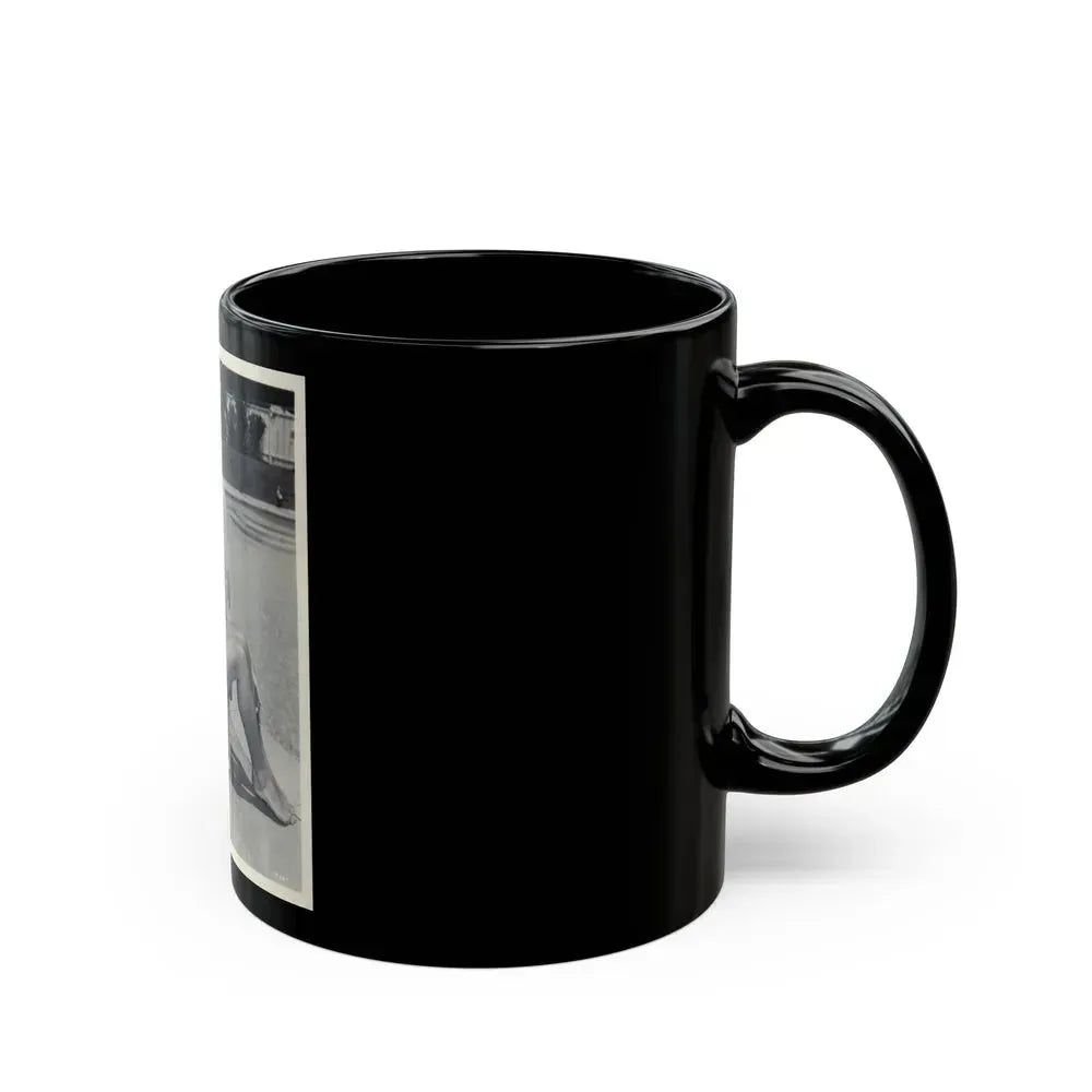 Elaine Stewart #73 (Vintage Female Icon) Black Coffee Mug - Go Mug Yourself