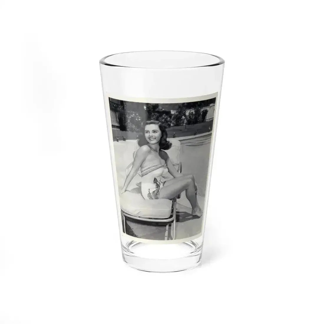Elaine Stewart #73 (Vintage Female Icon) Pint Glass 16oz 16oz - Go Mug Yourself