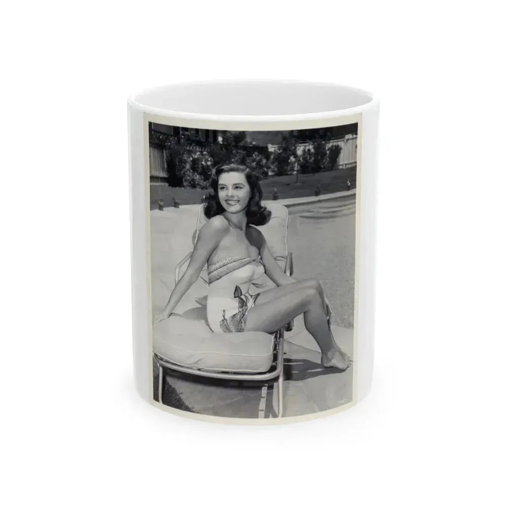 Elaine Stewart #73 (Vintage Female Icon) White Coffee Mug 11oz - Go Mug Yourself