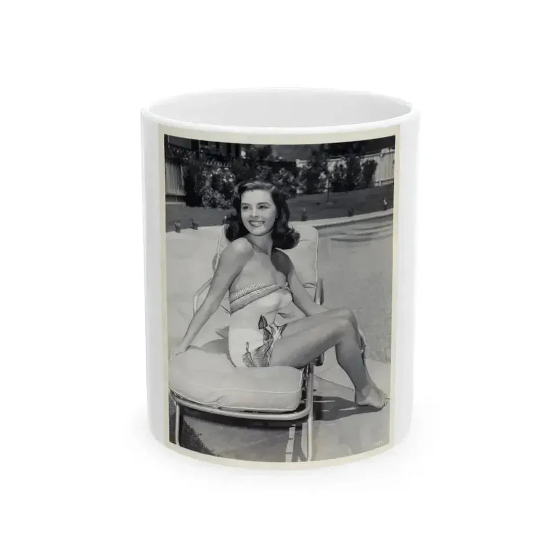 Elaine Stewart #73 (Vintage Female Icon) White Coffee Mug 11oz - Go Mug Yourself
