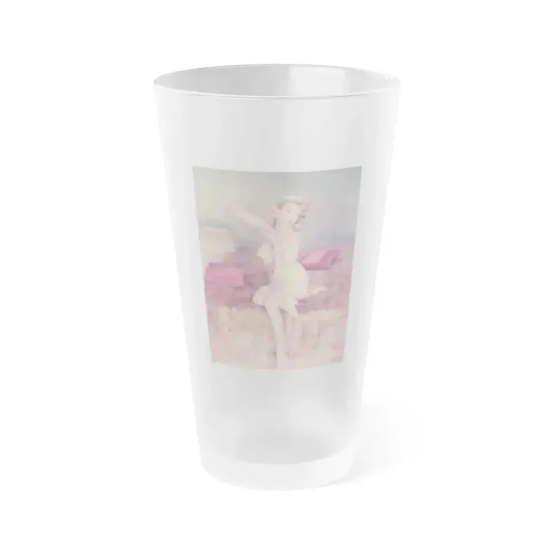 Elaine Stewart #78 (Vintage Female Icon) Frosted Pint Glass 16oz 16oz Frosted - Go Mug Yourself