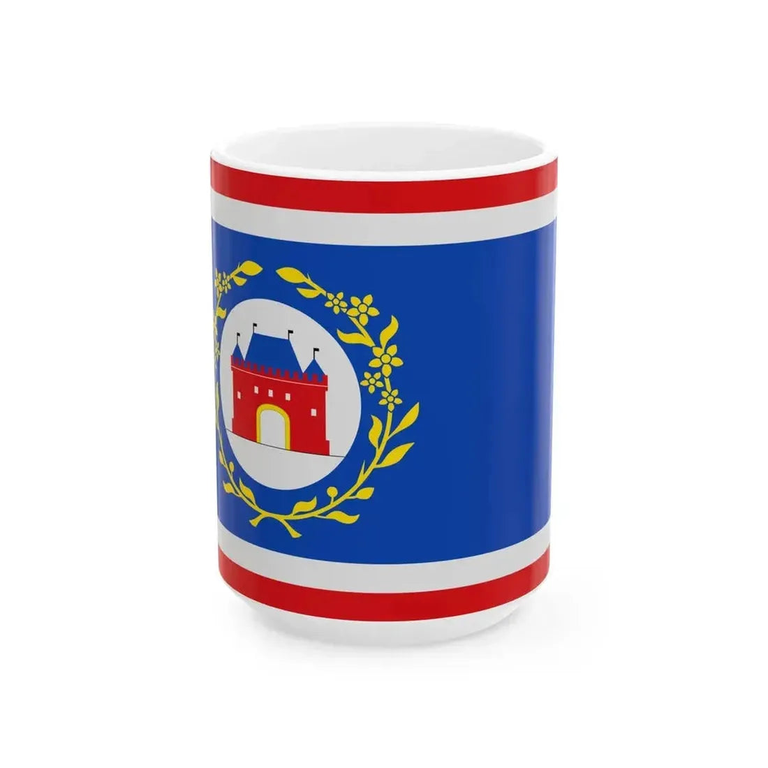 Elburg vlag (Netherlands) White Coffee Mug 15oz - Go Mug Yourself