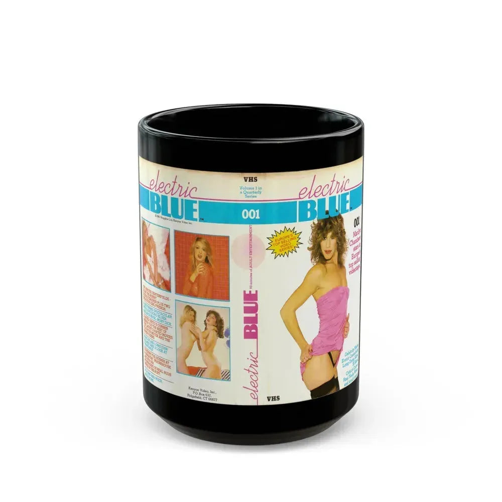 ELECTRIC BLUE (VHS COVER) - Black Coffee Mug 15oz - Go Mug Yourself