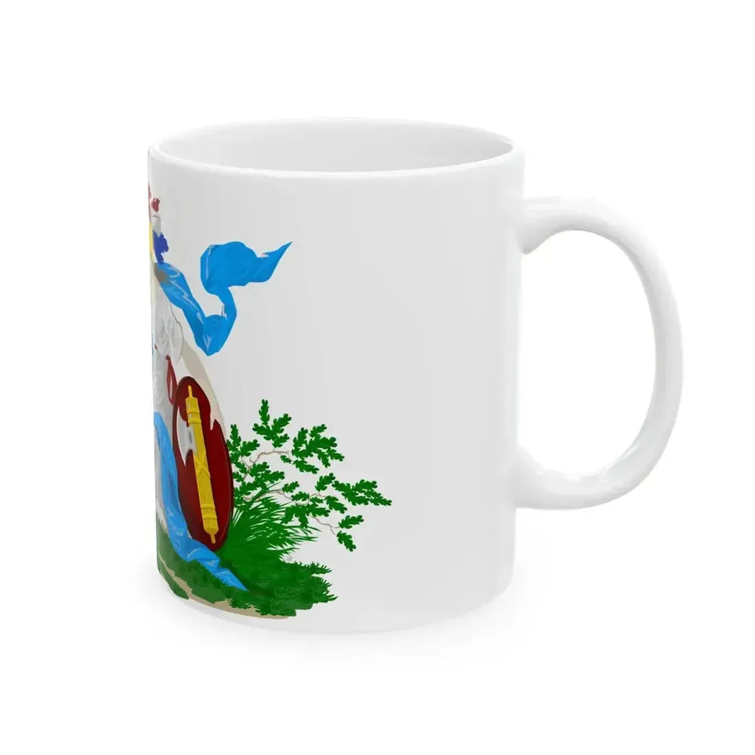 Element uit de vlag van de marine van de Bataafse Republiek (Netherlands) White Coffee Mug - Go Mug Yourself
