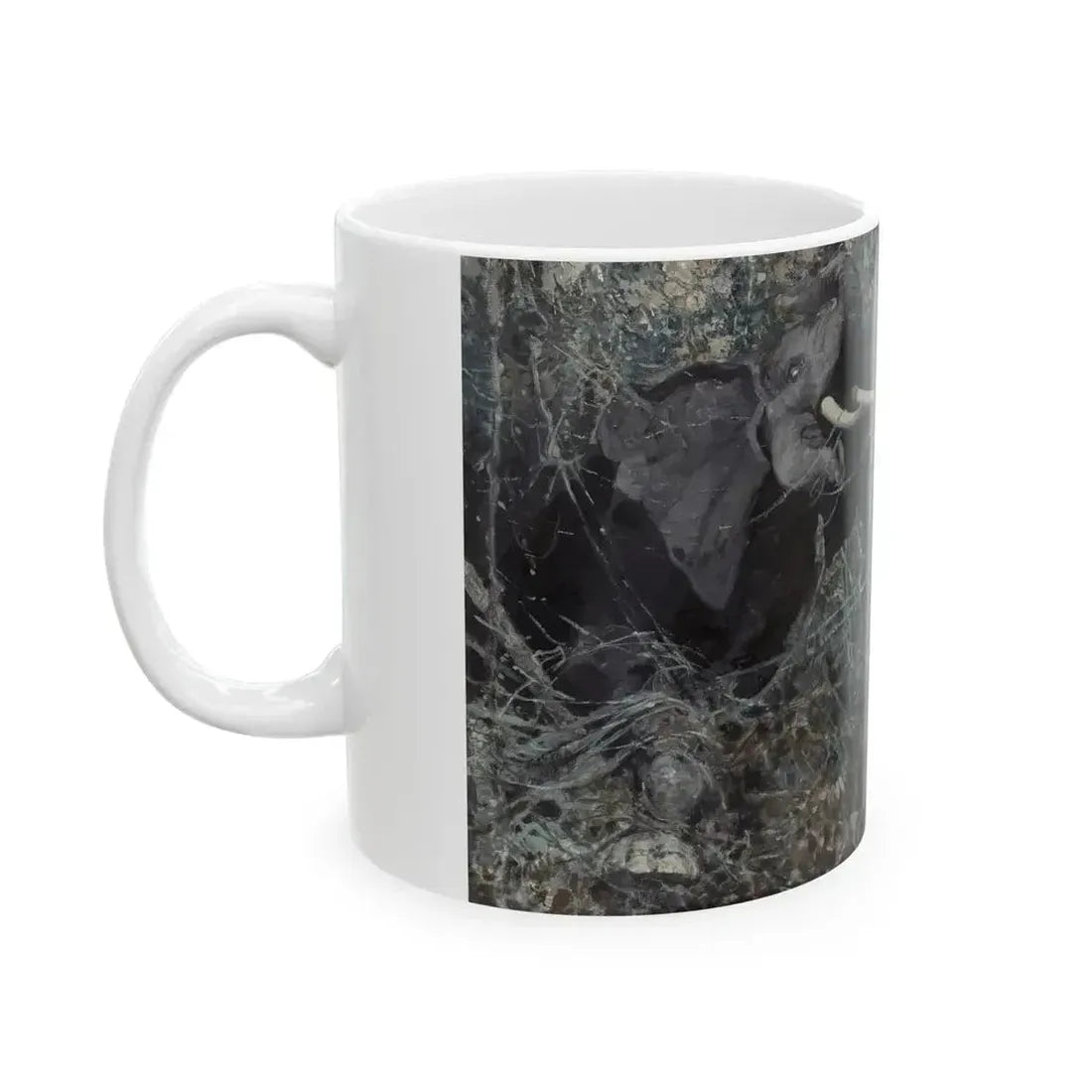 Elephant Story, The American Magazine story illustrations, July, December 1914 - White Coffee Mug - Go Mug Yourself