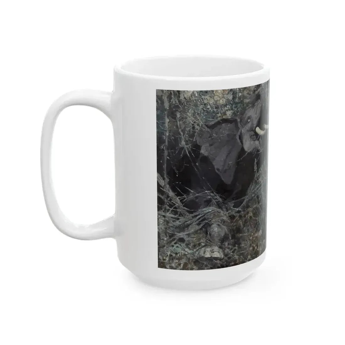 Elephant Story, The American Magazine story illustrations, July, December 1914 - White Coffee Mug - Go Mug Yourself