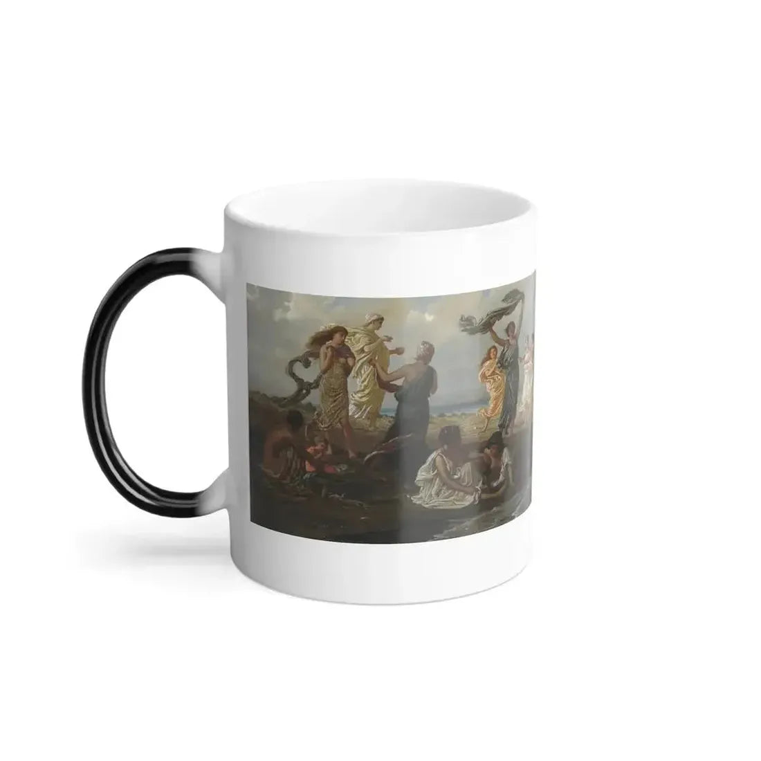 Elihu Vedder (1836-1923) Greek Girls Bathing - Oil on Canvas 1872-77 - Color Changing Mug 11oz - Go Mug Yourself