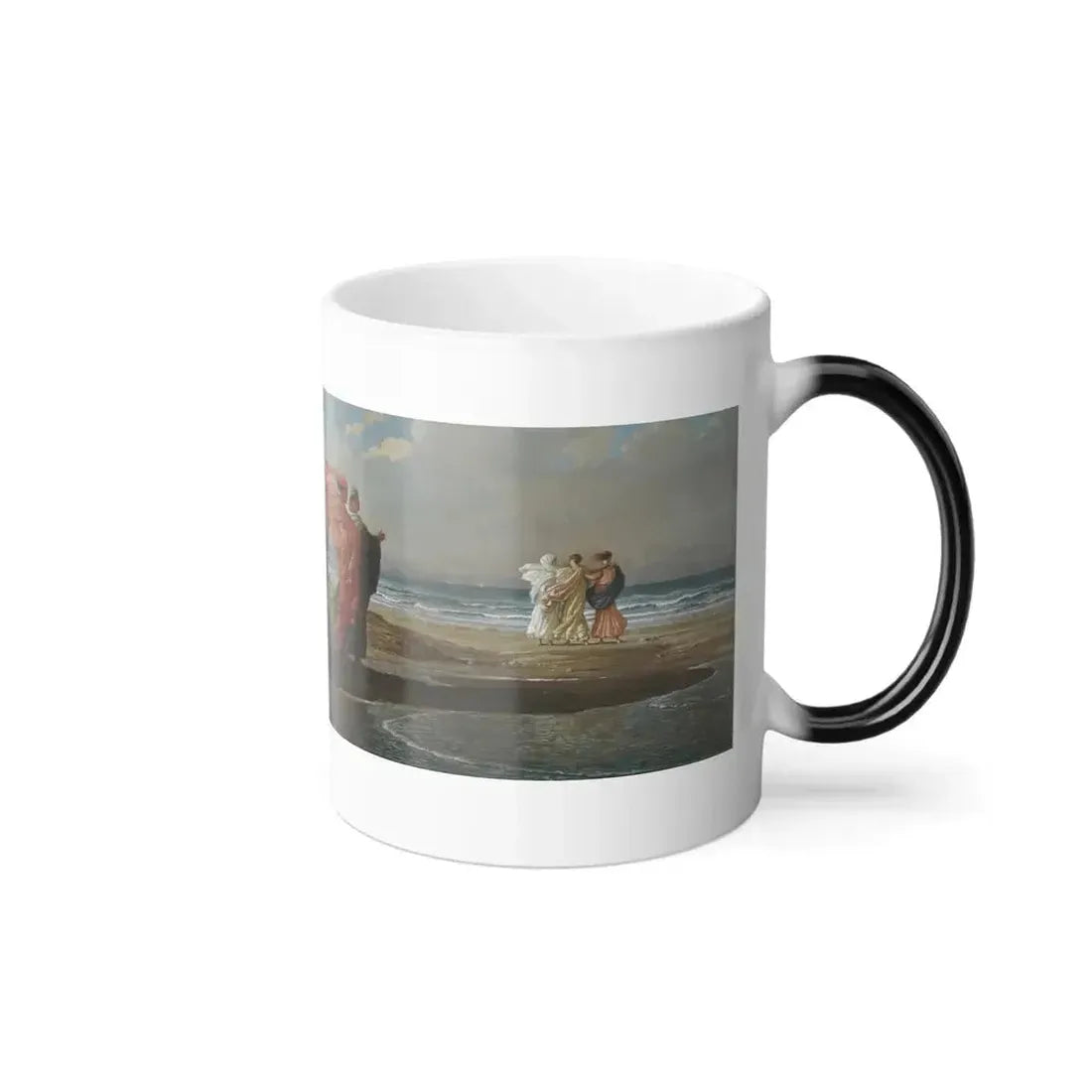 Elihu Vedder (1836-1923) Greek Girls Bathing - Oil on Canvas 1872-77 - Color Changing Mug 11oz - Go Mug Yourself