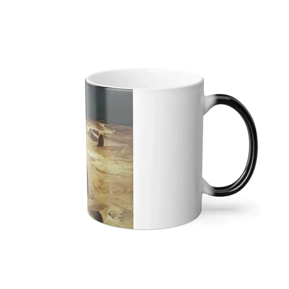 Elihu Vedder (1836-1923) The Questioner of the Sphinx - Oil on Canvas 1863 - Color Changing Mug 11oz - Go Mug Yourself