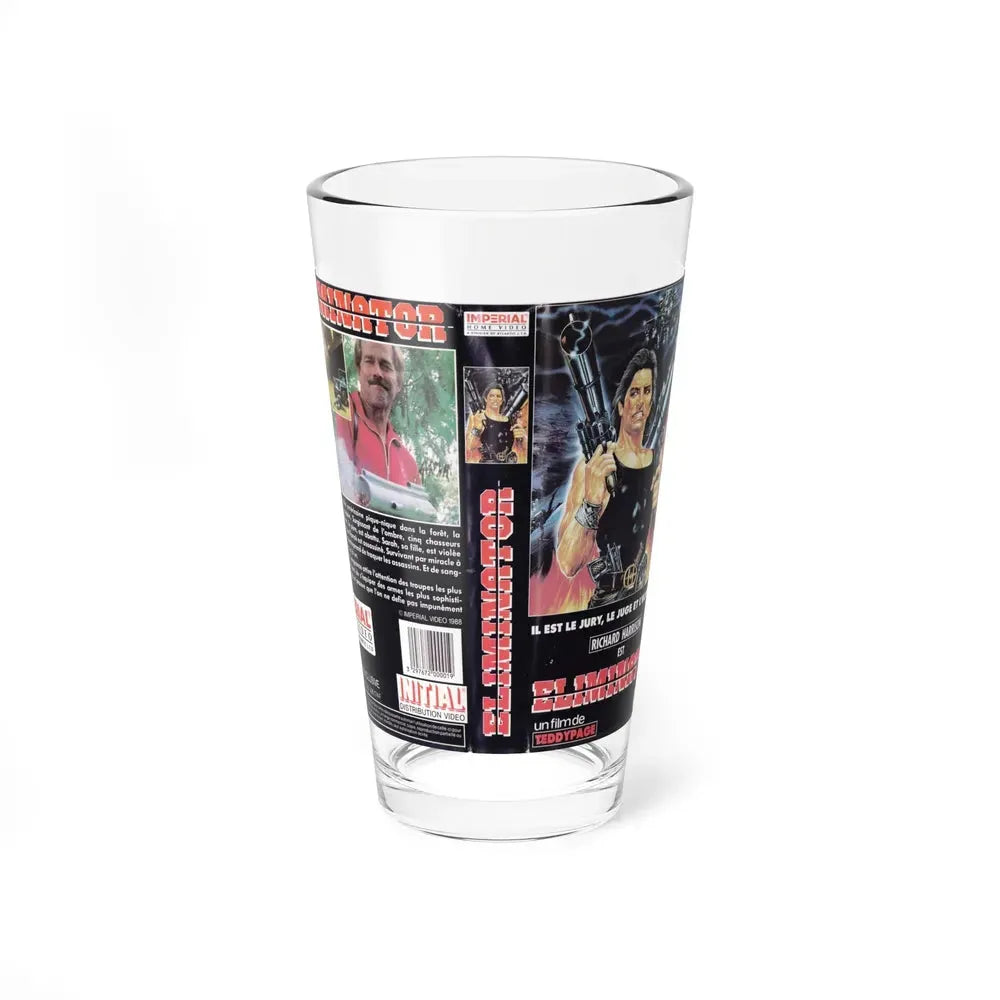 ELIMINATOR (VHS COVER) Pint Glass 16oz 16oz - Go Mug Yourself