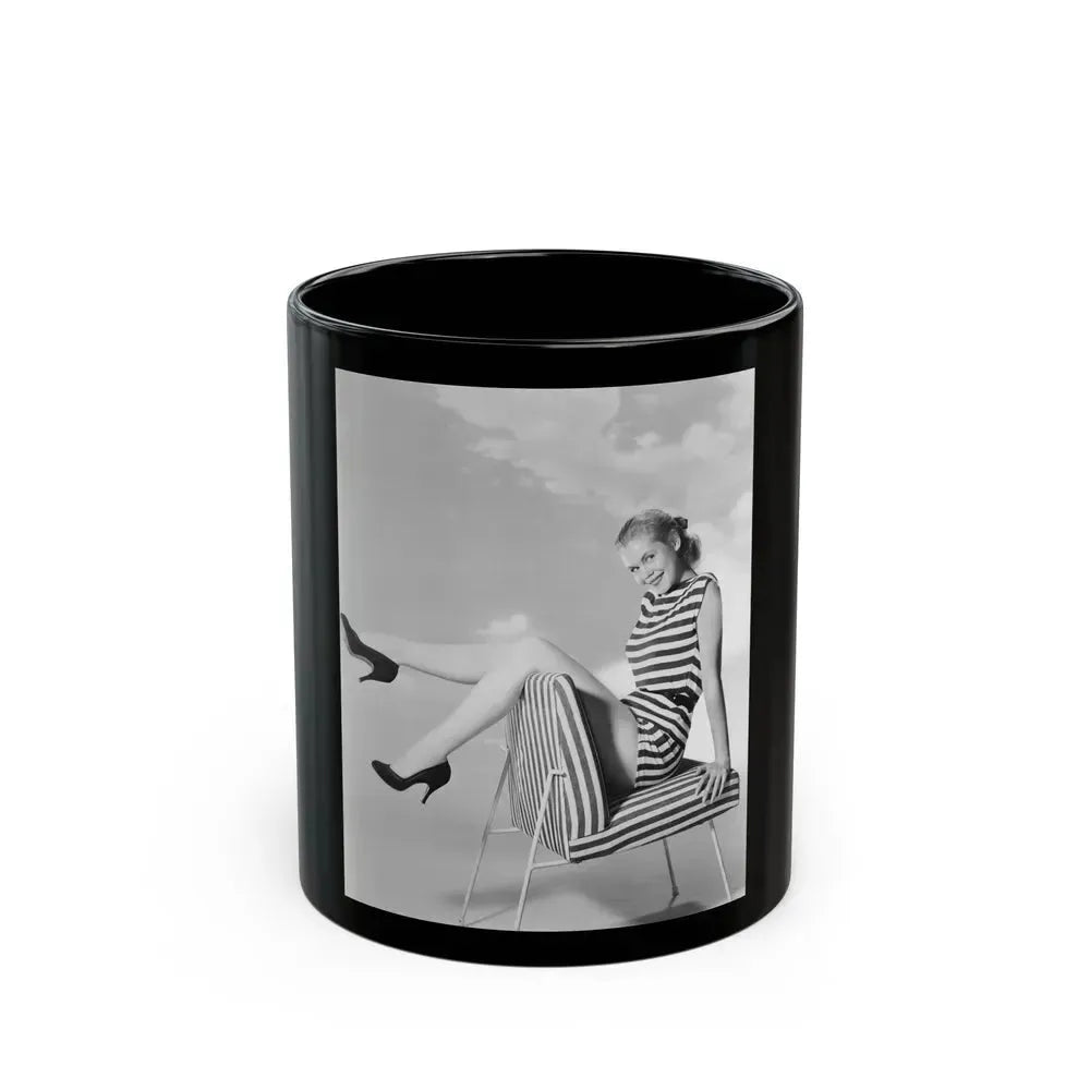 Elizabeth Montgomery #82 (Vintage Female Icon) Black Coffee Mug 11oz - Go Mug Yourself