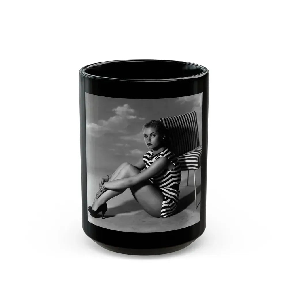Elizabeth Montgomery #83 (Vintage Female Icon) Black Coffee Mug 15oz - Go Mug Yourself