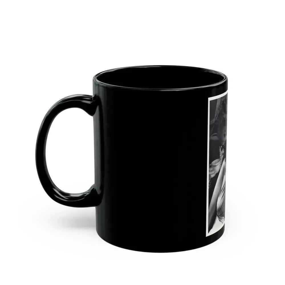 Ella Raines #40 (Vintage Female Icon) Black Coffee Mug - Go Mug Yourself