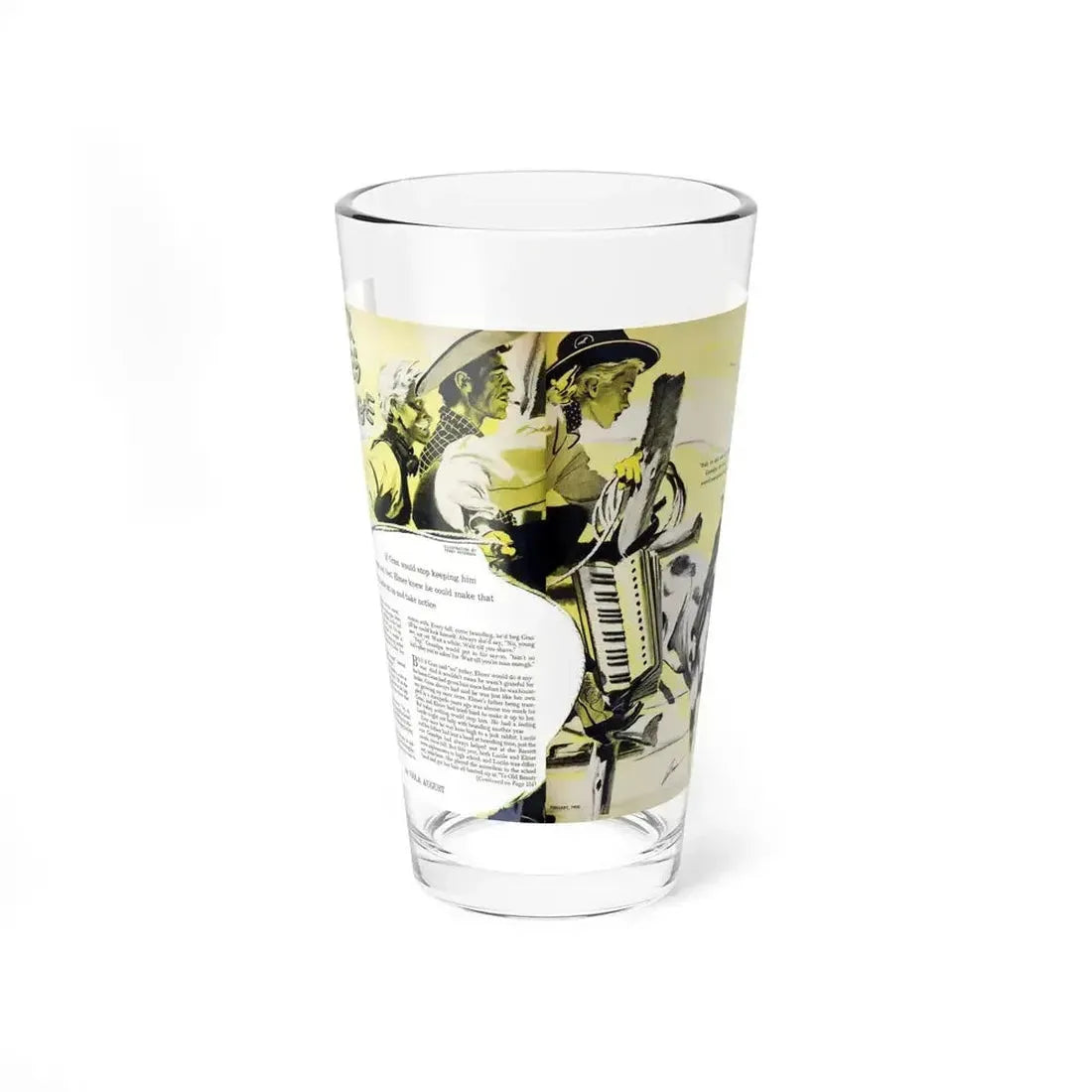 Elmer Comes of Age, Woman's Day, February 1950 - Pint Glass 16oz 16oz - Go Mug Yourself