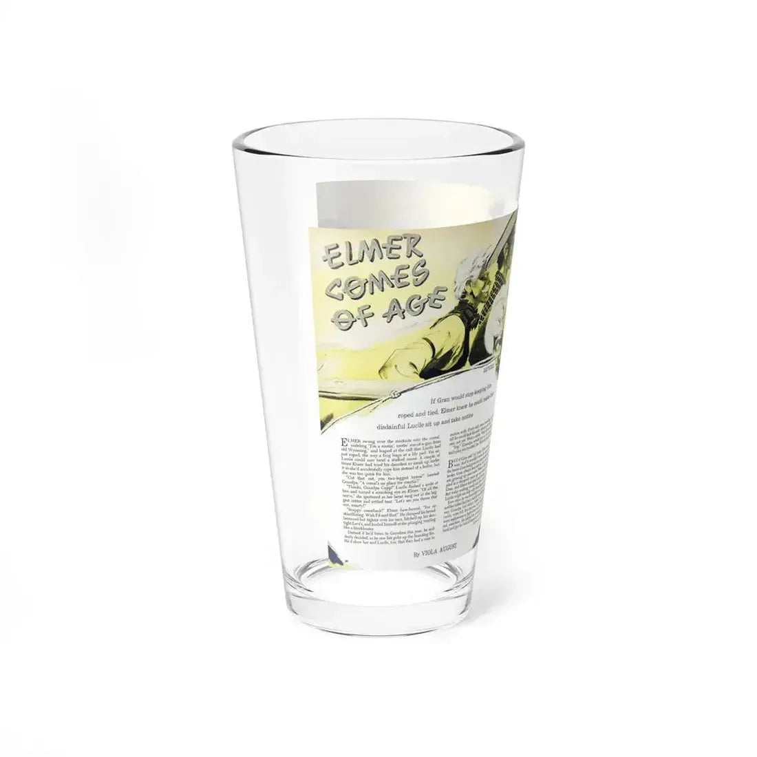 Elmer Comes of Age, Woman's Day, February 1950 - Pint Glass 16oz - Go Mug Yourself