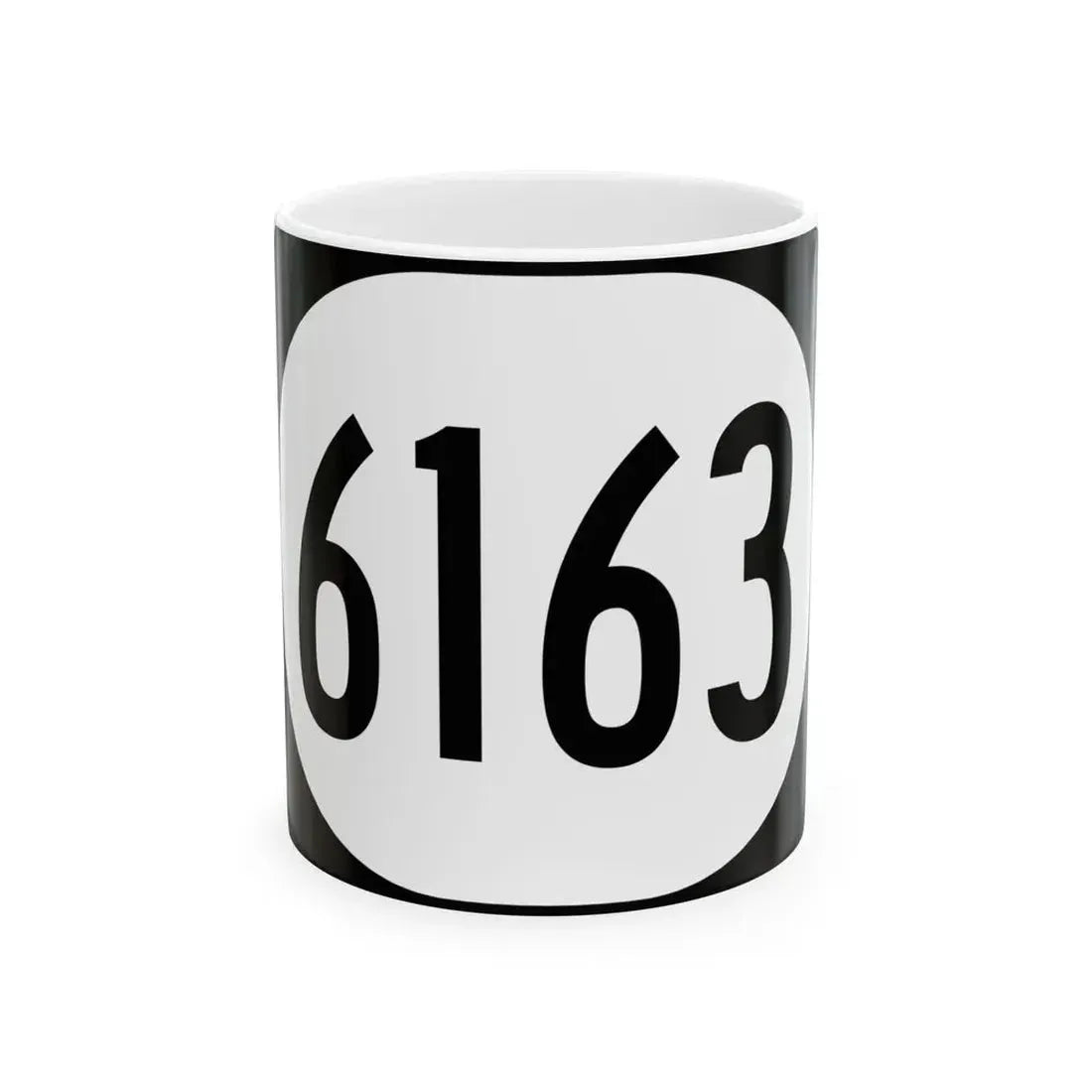 Elongated circle 6163 (Kentucky) (Road Sign) White Coffee Mug 11oz - Go Mug Yourself