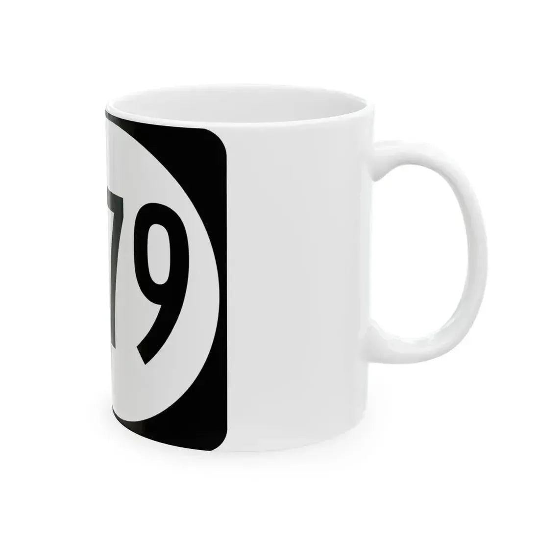Elongated circle 6279 (Kentucky) (Road Sign) White Coffee Mug - Go Mug Yourself