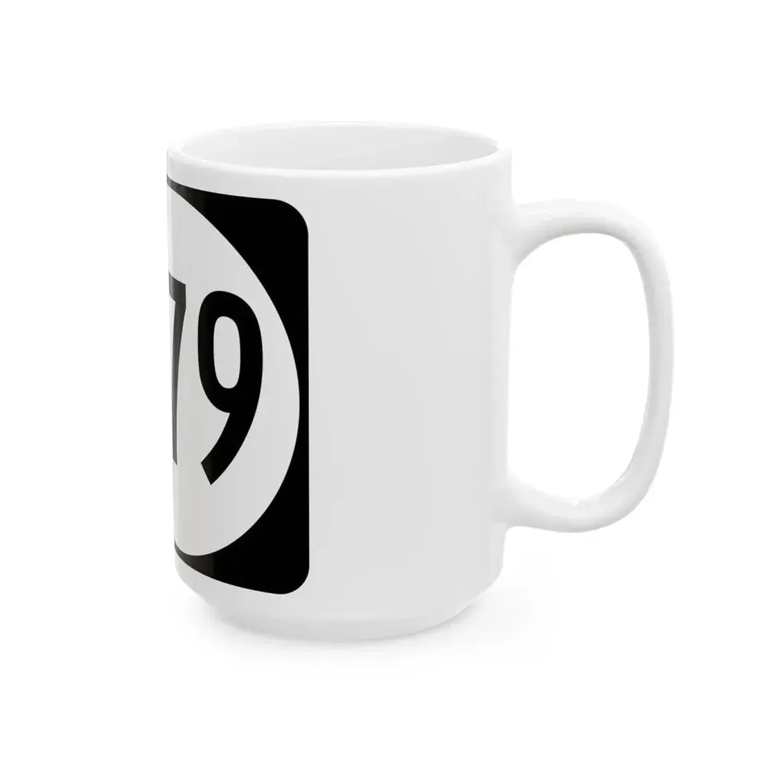 Elongated circle 6279 (Kentucky) (Road Sign) White Coffee Mug - Go Mug Yourself
