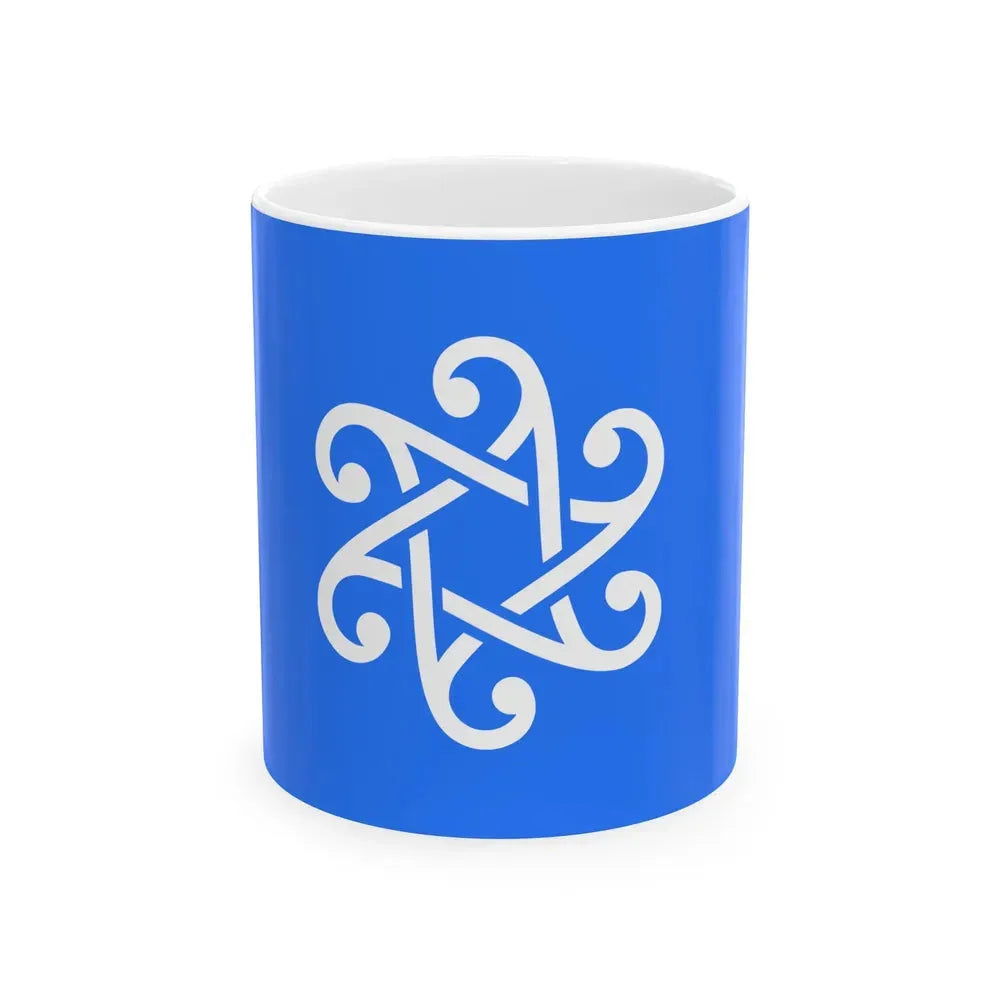 Elva valla lipp (Estonia) White Coffee Mug 11oz - Go Mug Yourself