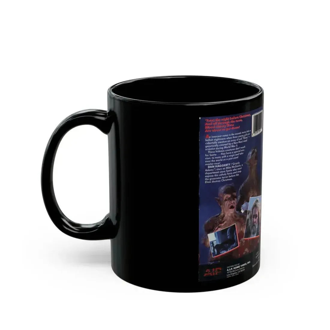 ELVES (VHS COVER) - Black Coffee Mug - Go Mug Yourself