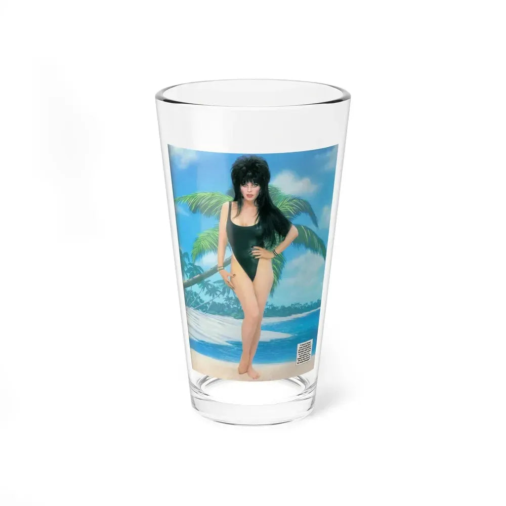 Elvira, Mistress Of The Dark #130 (Vintage Female Icon) Pint Glass 16oz 16oz - Go Mug Yourself